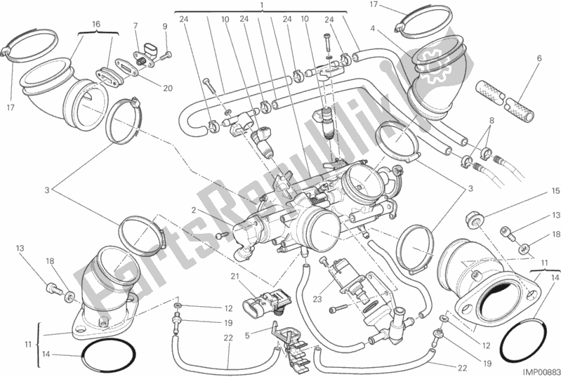 Todas as partes de Corpo Do Acelerador do Ducati Monster 795 EU Thailand 2015
